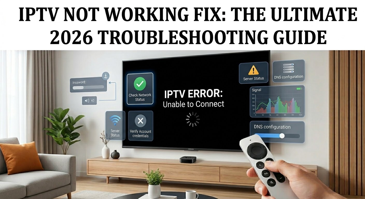 IPTV Not Working Fix: The Ultimate 2026 Troubleshooting Guide